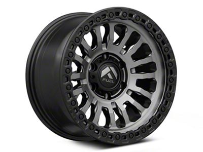 Fuel Wheels Rincon Matte Gunmetal with Matte Black Lip 6-Lug Wheel; 18x9; 1mm Offset (2024 Ranger)