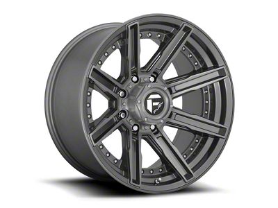 Fuel Wheels Rogue Platinum Brushed Gunmetal 6-Lug Wheel; 20x10; -18mm Offset (2024 Ranger)