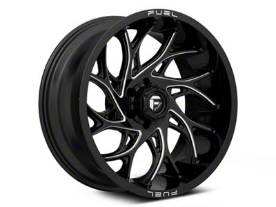 Fuel Wheels Runner Gloss Black Milled 6-Lug Wheel; 22x12; -44mm Offset (24-25 Ranger)