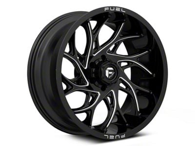 Fuel Wheels Runner Gloss Black Milled 6-Lug Wheel; 24x14; -75mm Offset (24-25 Ranger)