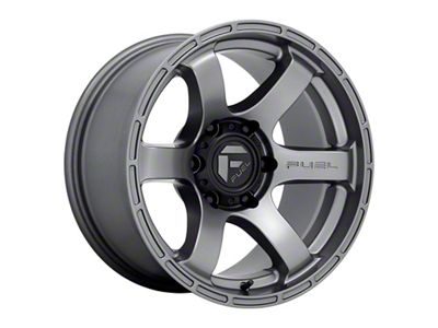 Fuel Wheels Rush Matte Gunmetal 6-Lug Wheel; 17x9; -12mm Offset (24-25 Ranger)