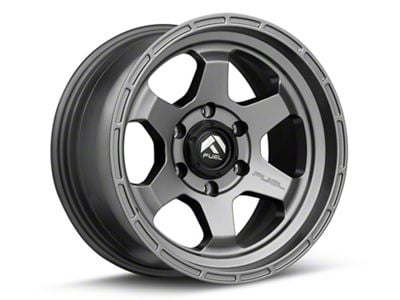 Fuel Wheels Shok Matte Gunmetal 6-Lug Wheel; 17x9; 1mm Offset (24-25 Ranger)