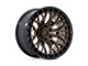 Fuel Wheels Sigma Matte Bronze with Matte Black Lip 6-Lug Wheel; 17x9; -12mm Offset (2024 Ranger)