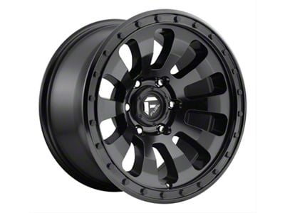 Fuel Wheels Tactic Matte Black 6-Lug Wheel; 17x9; -12mm Offset (2024 Ranger)