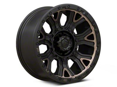 Fuel Wheels Traction Matte Black with Double Dark Tint 6-Lug Wheel; 17x9; 1mm Offset (2024 Ranger)