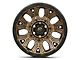 Fuel Wheels Traction Matte Bronze with Black Ring 6-Lug Wheel; 17x9; 1mm Offset (2024 Ranger)