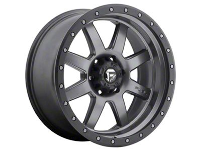 Fuel Wheels Trophy Anthracite with Black Ring 6-Lug Wheel; 20x9; 1mm Offset (2024 Ranger)