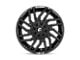 Fuel Wheels Typhoon Gloss Black 6-Lug Wheel; 22x12; -44mm Offset (2024 Ranger)