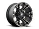 Fuel Wheels Vapor Matte Black Double Dark Tint 6-Lug Wheel; 22x12; -44mm Offset (2024 Ranger)