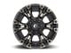 Fuel Wheels Vapor Matte Black Double Dark Tint 6-Lug Wheel; 22x12; -44mm Offset (2024 Ranger)