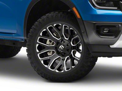 Fuel Wheels Warrior Gloss Black Milled 6-Lug Wheel; 20x9; 20mm Offset (24-25 Ranger)