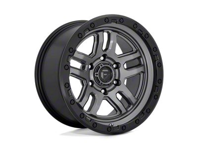 Fuel Wheels Ammo Matte Gunmetal with Black Bead Ring 5-Lug Wheel; 20x9; 20mm Offset (94-01 RAM 1500)