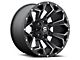 Fuel Wheels Assault Black Milled 5-Lug Wheel; 22x12; -44mm Offset (94-01 RAM 1500)