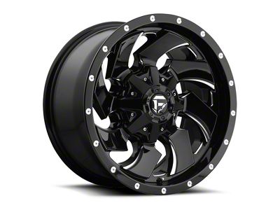 Fuel Wheels Cleaver Black Milled 5-Lug Wheel; 20x12; -44mm Offset (94-01 RAM 1500)