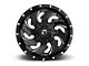 Fuel Wheels Cleaver Black Milled 5-Lug Wheel; 20x12; -44mm Offset (94-01 RAM 1500)