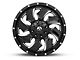 Fuel Wheels Cleaver Black Milled 5-Lug Wheel; 20x9; 1mm Offset (94-01 RAM 1500)