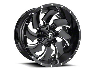 Fuel Wheels Cleaver Black Milled 5-Lug Wheel; 24x16; -99mm Offset (94-01 RAM 1500)