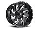 Fuel Wheels Cleaver Black Milled 5-Lug Wheel; 24x16; -99mm Offset (94-01 RAM 1500)