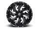 Fuel Wheels Cleaver Black Milled 5-Lug Wheel; 24x16; -99mm Offset (94-01 RAM 1500)