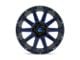 Fuel Wheels Contra Gloss Black with Blue Tinted Clear 5-Lug Wheel; 24x12; -44mm Offset (94-01 RAM 1500)