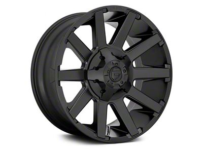 Fuel Wheels Contra Satin Black 5-Lug Wheel; 20x9; 1mm Offset (94-01 RAM 1500)