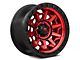 Fuel Wheels Covert Candy Red with Black Bead Ring 5-Lug Wheel; 20x10; -18mm Offset (94-01 RAM 1500)