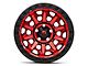 Fuel Wheels Covert Candy Red with Black Bead Ring 5-Lug Wheel; 20x10; -18mm Offset (94-01 RAM 1500)