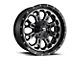 Fuel Wheels Crush Matte Black Machined 5-Lug Wheel; 20x10; -18mm Offset (94-01 RAM 1500)