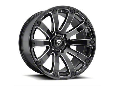 Fuel Wheels Diesel Gloss Black Milled 5-Lug Wheel; 20x9; 1mm Offset (94-01 RAM 1500)