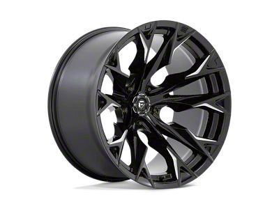 Fuel Wheels Flame Gloss Black Milled 5-Lug Wheel; 22x12; -44mm Offset (94-01 RAM 1500)