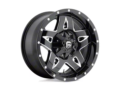 Fuel Wheels Full Blown Gloss Black Milled 5-Lug Wheel; 20x10; -12mm Offset (94-01 RAM 1500)