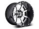 Fuel Wheels Maverick Chrome with Gloss Black Lip 5-Lug Wheel; 22x12; -44mm Offset (94-01 RAM 1500)