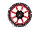 Fuel Wheels Maverick Gloss Red 5-Lug Wheel; 20x10; -19mm Offset (94-01 RAM 1500)