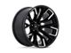 Fuel Wheels Rebar Gloss Black Milled 5-Lug Wheel; 22x12; -44mm Offset (94-01 RAM 1500)