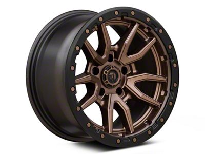 Fuel Wheels Rebel Matte Bronze with Black Bead Ring 5-Lug Wheel; 20x10; -18mm Offset (94-01 RAM 1500)