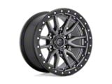 Fuel Wheels Rebel Matte Gunmetal with Black Bead Ring 5-Lug Wheel; 18x9; 20mm Offset (94-01 RAM 1500)