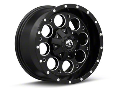 Fuel Wheels Revolver Matte Black Milled 5-Lug Wheel; 17x9; -12mm Offset (94-01 RAM 1500)