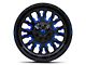 Fuel Wheels Stroke Gloss Black with Blue Tinted Clear 5-Lug Wheel; 18x9; 20mm Offset (94-01 RAM 1500)