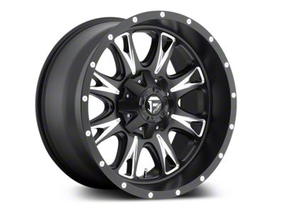 Fuel Wheels Throttle Black Milled 5-Lug Wheel; 18x9; 20mm Offset (94-01 RAM 1500)