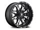 Fuel Wheels Throttle Black Milled 5-Lug Wheel; 18x9; 20mm Offset (94-01 RAM 1500)