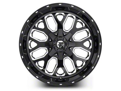 Fuel Wheels Titan Black Milled 5-Lug Wheel; 20x10; -18mm Offset (94-01 RAM 1500)