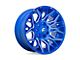 Fuel Wheels Twitch Anodized Blue Milled 5-Lug Wheel; 22x12; -44mm Offset (94-01 RAM 1500)