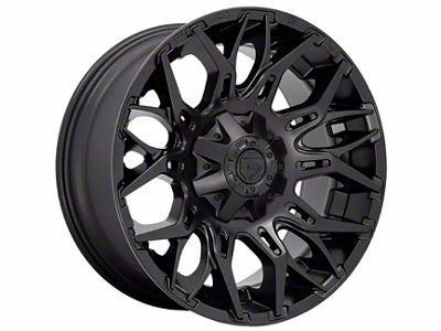 Fuel Wheels Twitch Blackout 5-Lug Wheel; 20x9; 1mm Offset (94-01 RAM 1500)