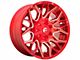 Fuel Wheels Twitch Candy Red Milled 5-Lug Wheel; 22x12; -44mm Offset (94-01 RAM 1500)