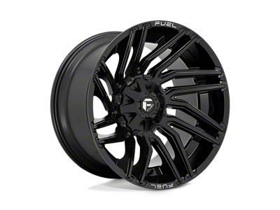 Fuel Wheels Typhoon Gloss Black 5-Lug Wheel; 22x12; -44mm Offset (94-01 RAM 1500)