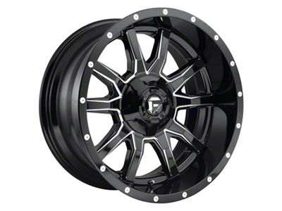 Fuel Wheels Vandal Gloss Black Milled 5-Lug Wheel; 20x9; 1mm Offset (94-01 RAM 1500)