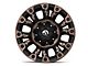 Fuel Wheels Vapor Matte Black Machined 5-Lug Wheel; 17x9; 1mm Offset (94-01 RAM 1500)