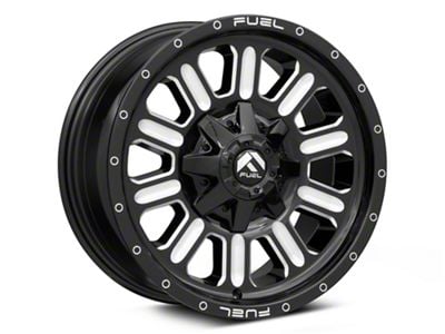 Fuel Wheels Hardline Gloss Black Milled 8-Lug Wheel; 18x9; 20mm Offset (94-02 RAM 2500)