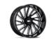 Fuel Wheels Hardline Gloss Black with Red Tinted Clear 8-Lug Wheel; 22x10; -18mm Offset (94-02 RAM 2500)