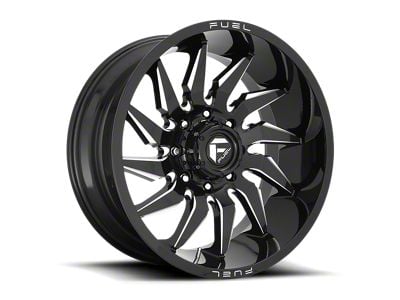 Fuel Wheels Saber Gloss Black Milled 8-Lug Wheel; 20x10; -18mm Offset (94-02 RAM 2500)